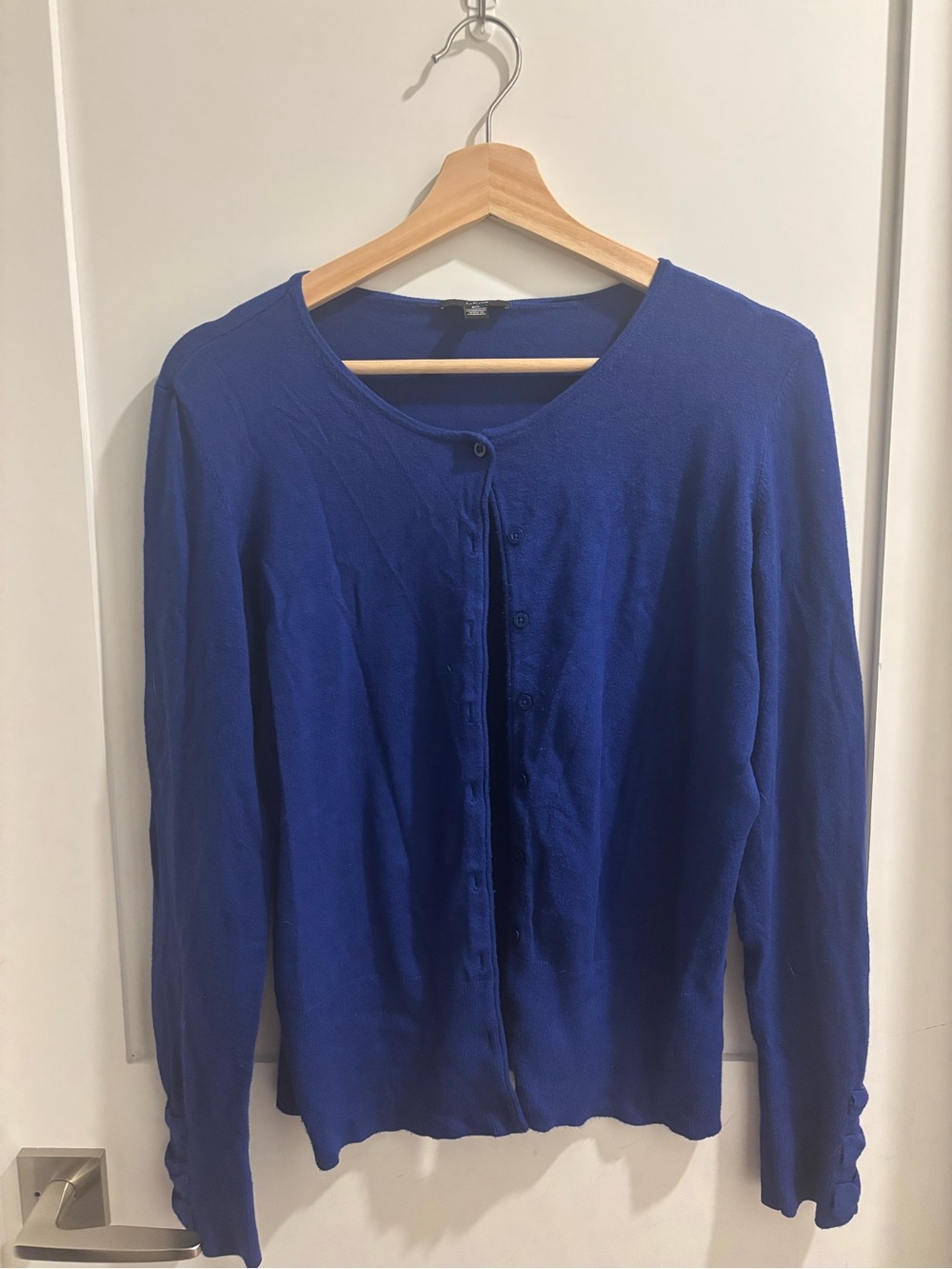 Jacob Cobalt Blue Women's Button-Down Cardigan